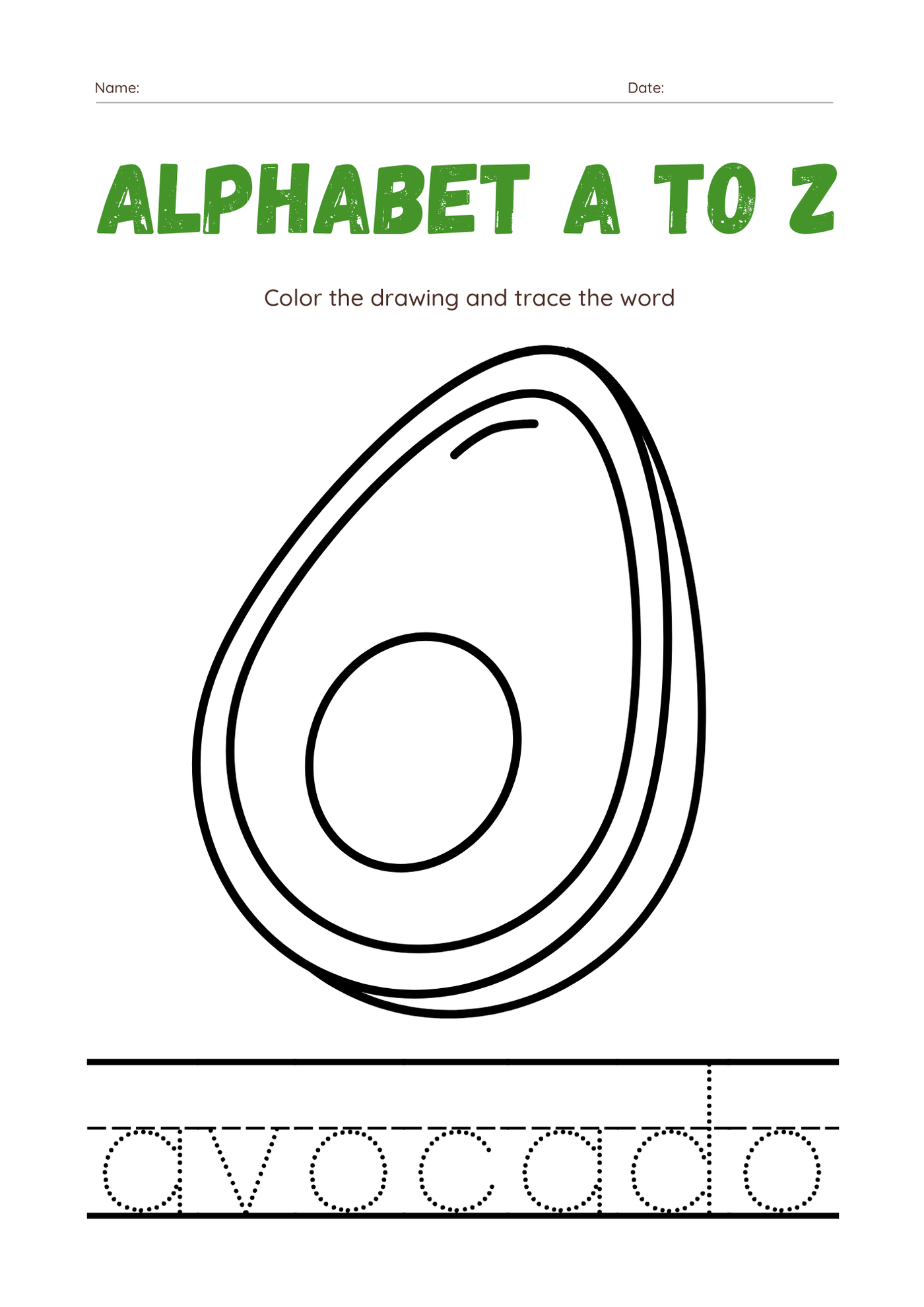 Alphabet A to Z