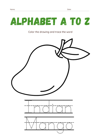 Alphabet A to Z