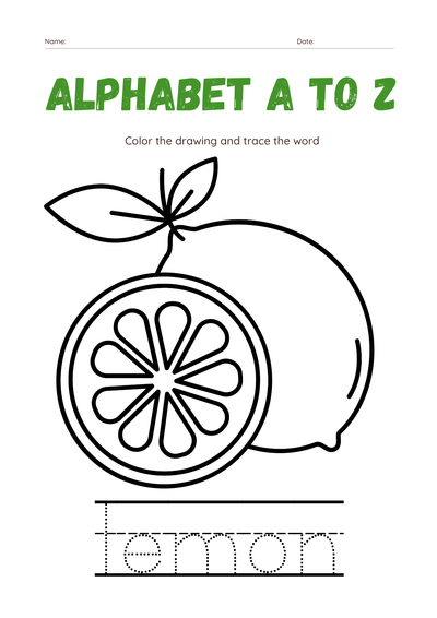 Alphabet A to Z