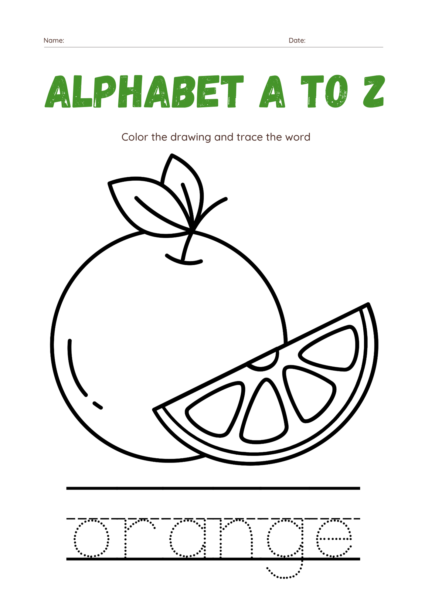 Coloring Worksheet