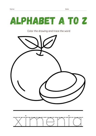 Coloring Worksheet