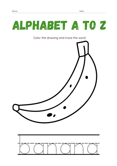 Alphabet A to Z