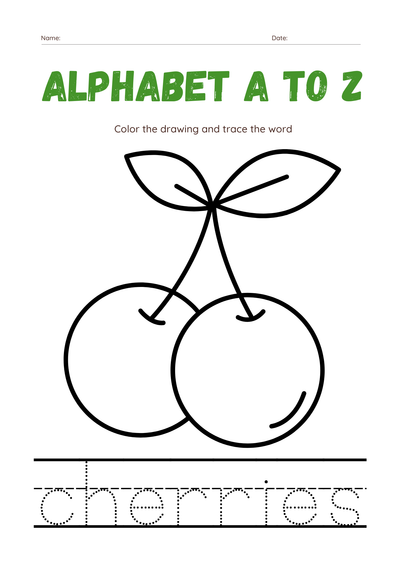 Alphabet A to Z