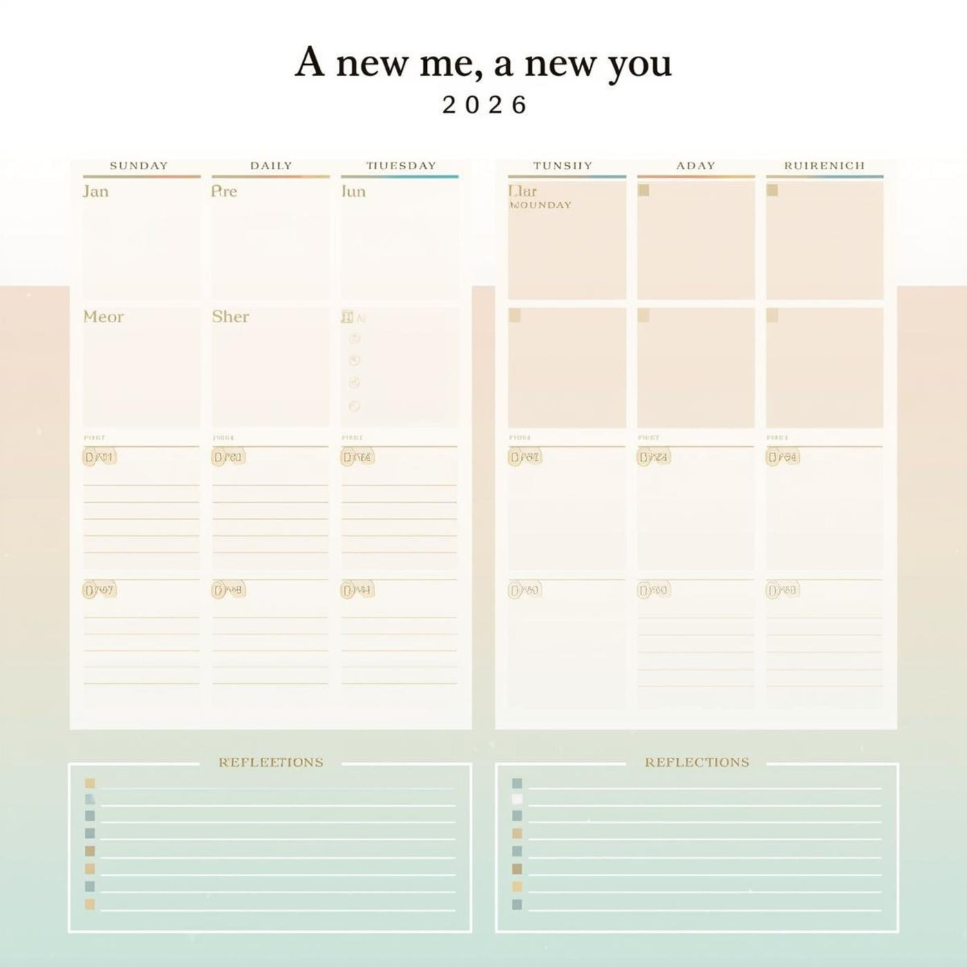 Monthly budgets book