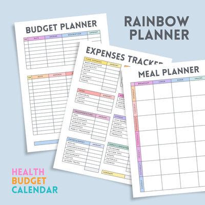 Monthly budgets book