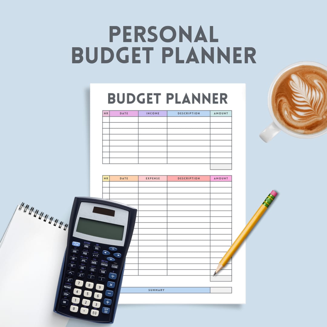 Monthly budgets book